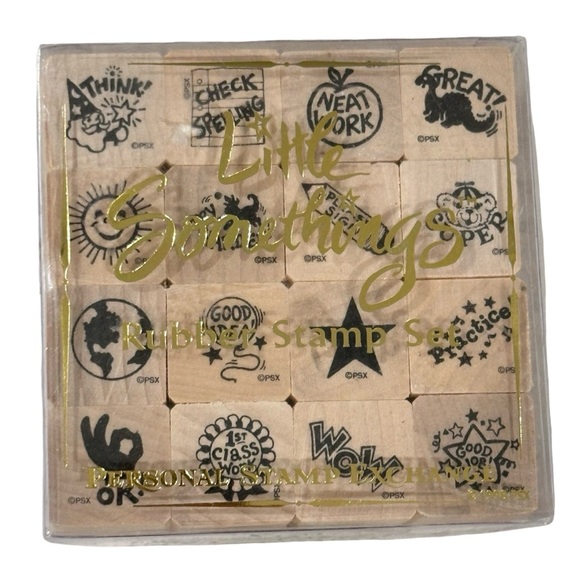 Other - Little Somethings Rubber Stamp Set Teacher Reward Stamps